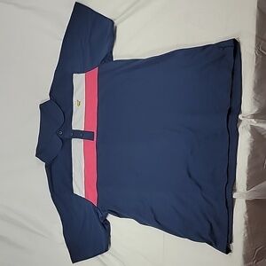 Jack Nicklaus Short Sleeve Stacked Print Polo Shirt Size XL